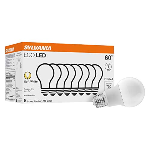 4 Pack Soft White Color Temperature 2700K SYLVANIA LED BR30 65W Equivalent Efficient 10W 